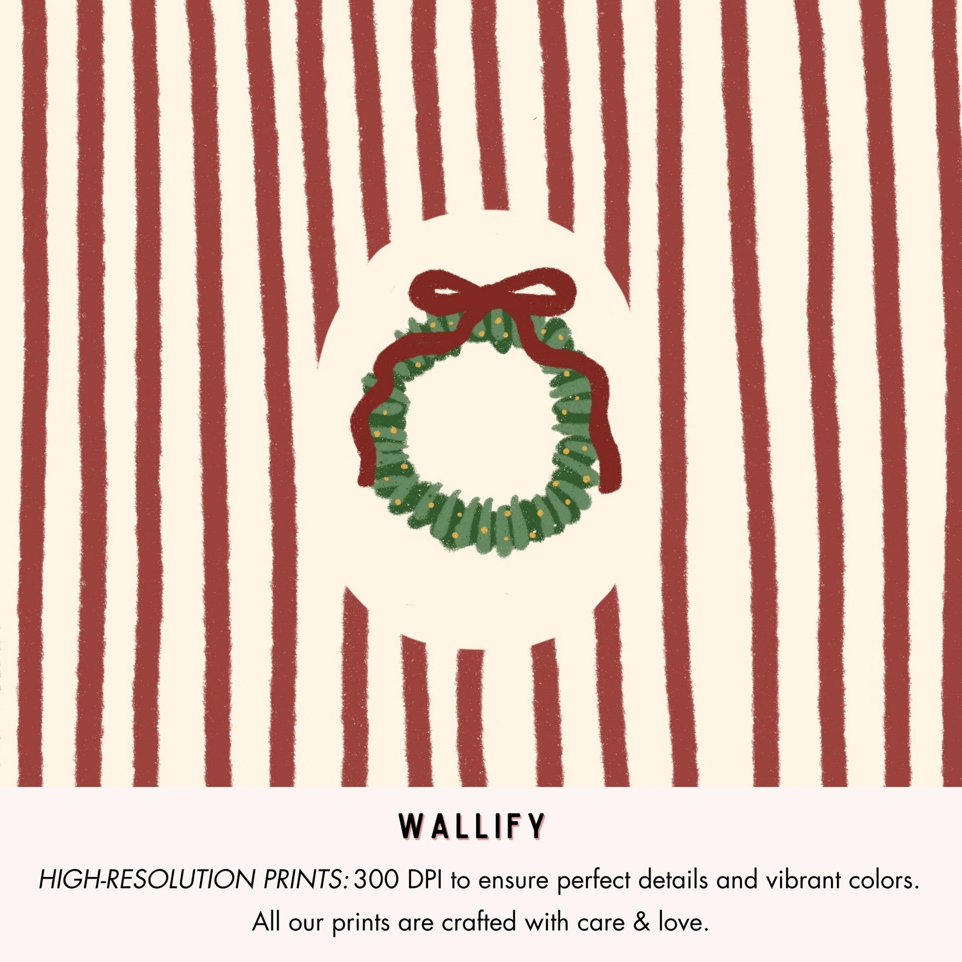 Set di 16 stampe natalizie disegnate a mano