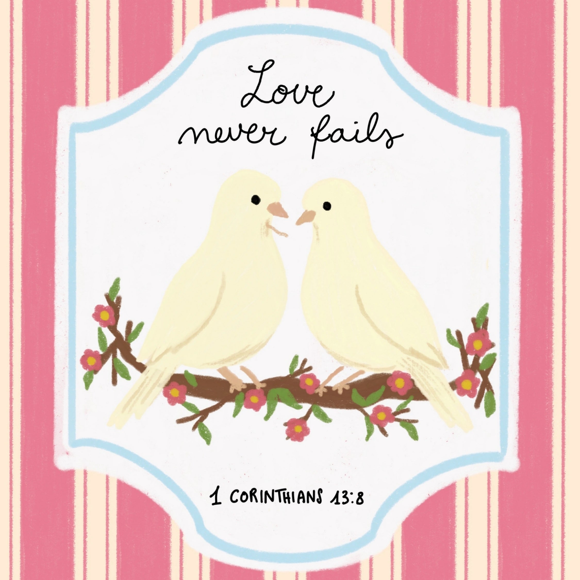 Illustration d'oiseaux printaniers Coquette