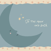To the Moon and Back With Blue Moon – Nursery & Kids Wall Art