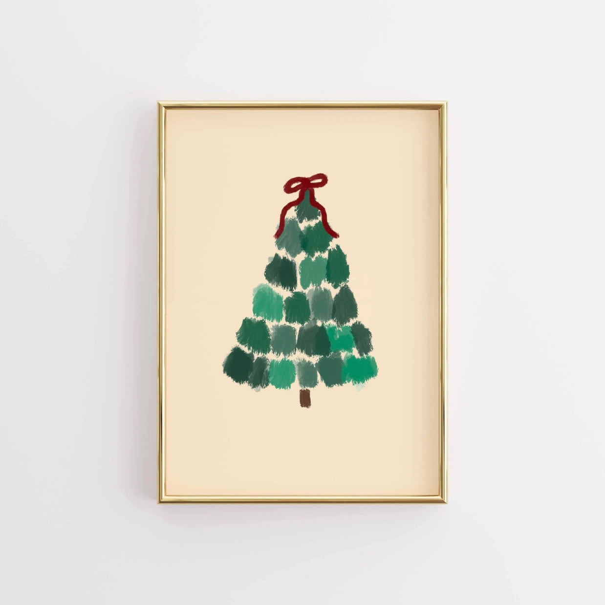 Minimal Christmas Tree Print