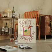 Spicy Margarita Bar Cart Decor - Poster da cucina