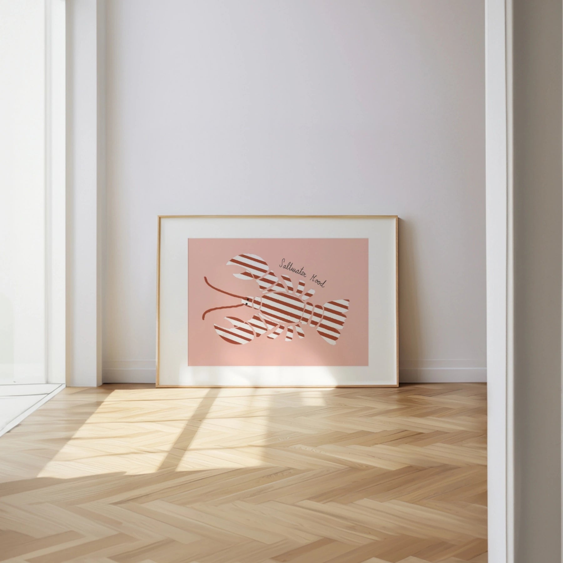 Trendy Coastal Seafood Print