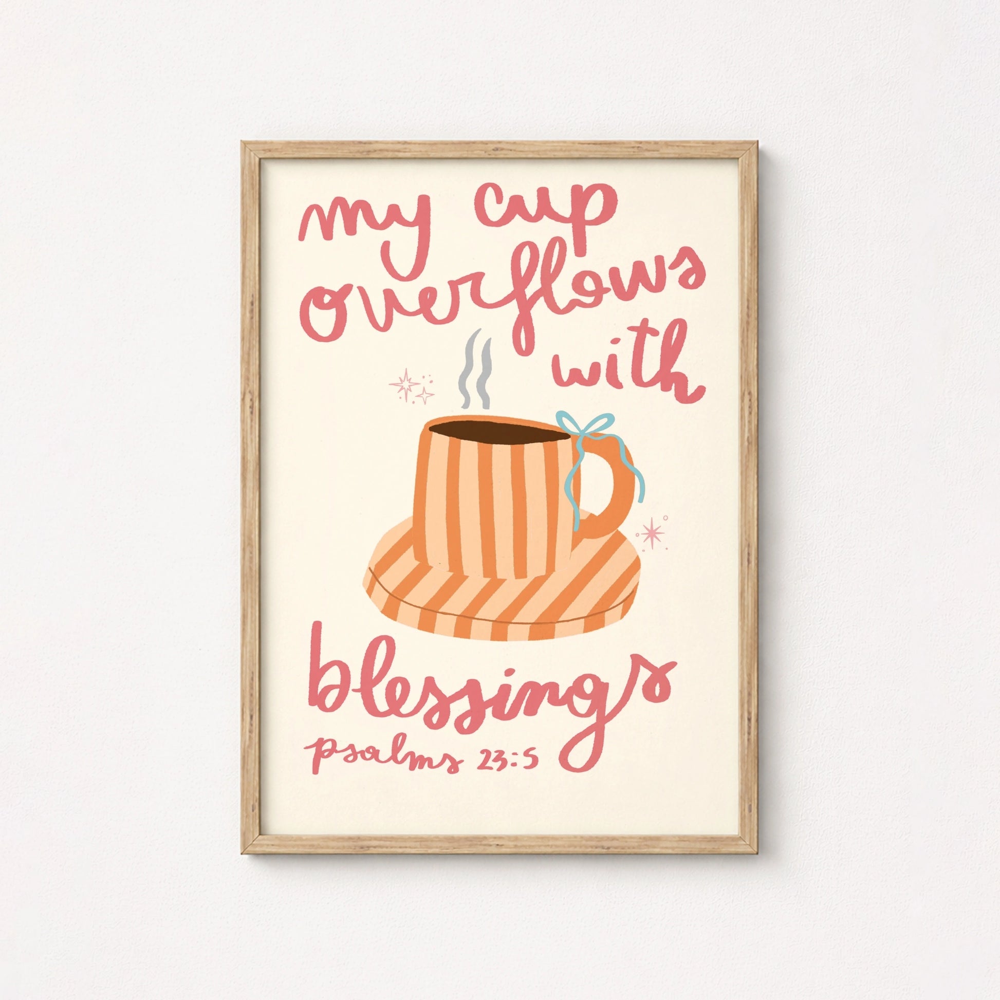 Ilustración cristiana acogedora, decoración cristiana de pared