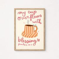 Ilustración cristiana acogedora, decoración cristiana de pared