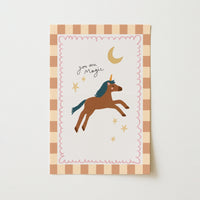 Decorazione murale per cameretta dei bambini con unicorno