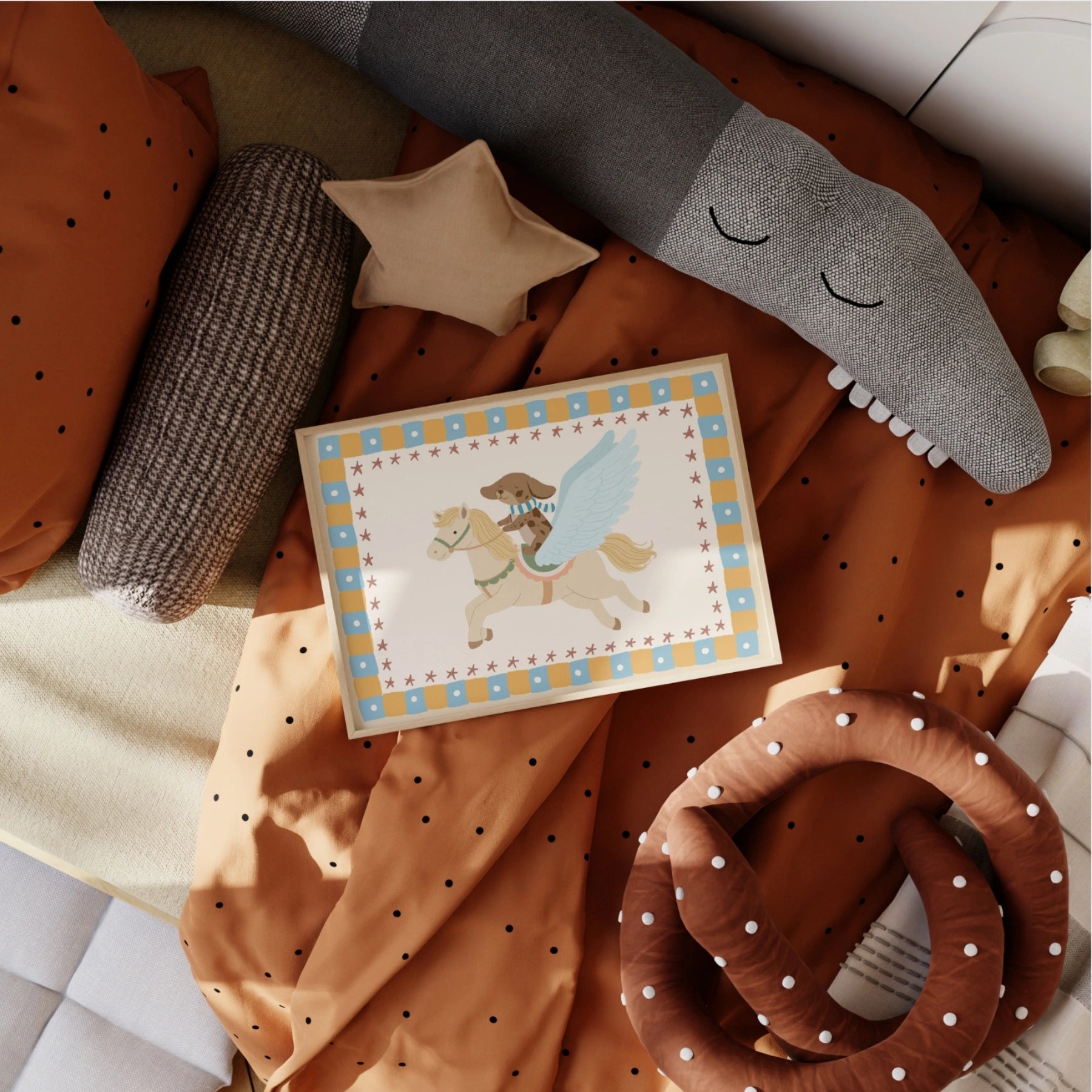 Winged Horse Nursery Wall Art