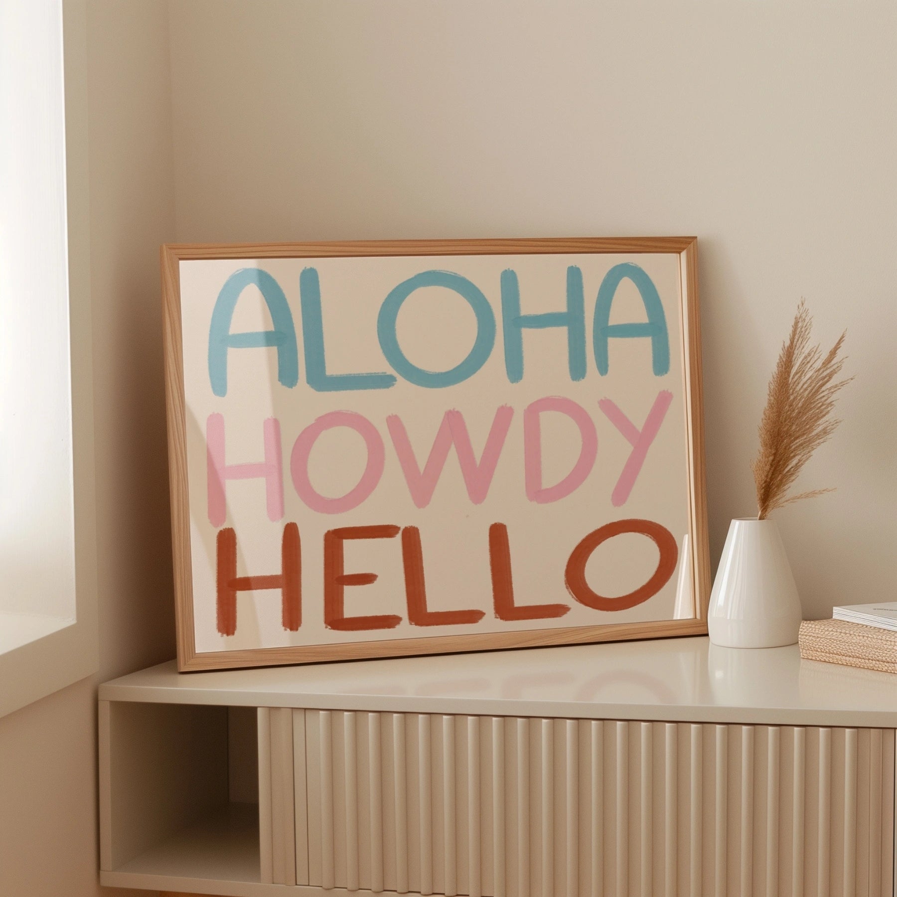 Aloha Howdy Hello Wall Art