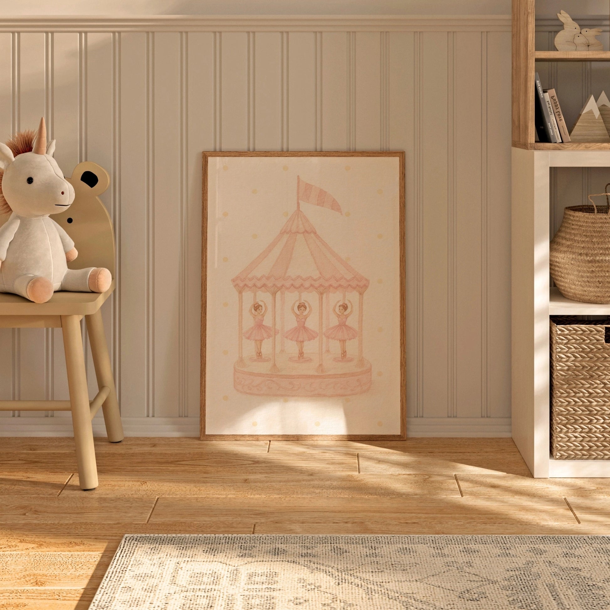 Affiche pour chambre d'enfant « Carrousel de ballet »