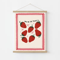 Strawberry Nursery Print