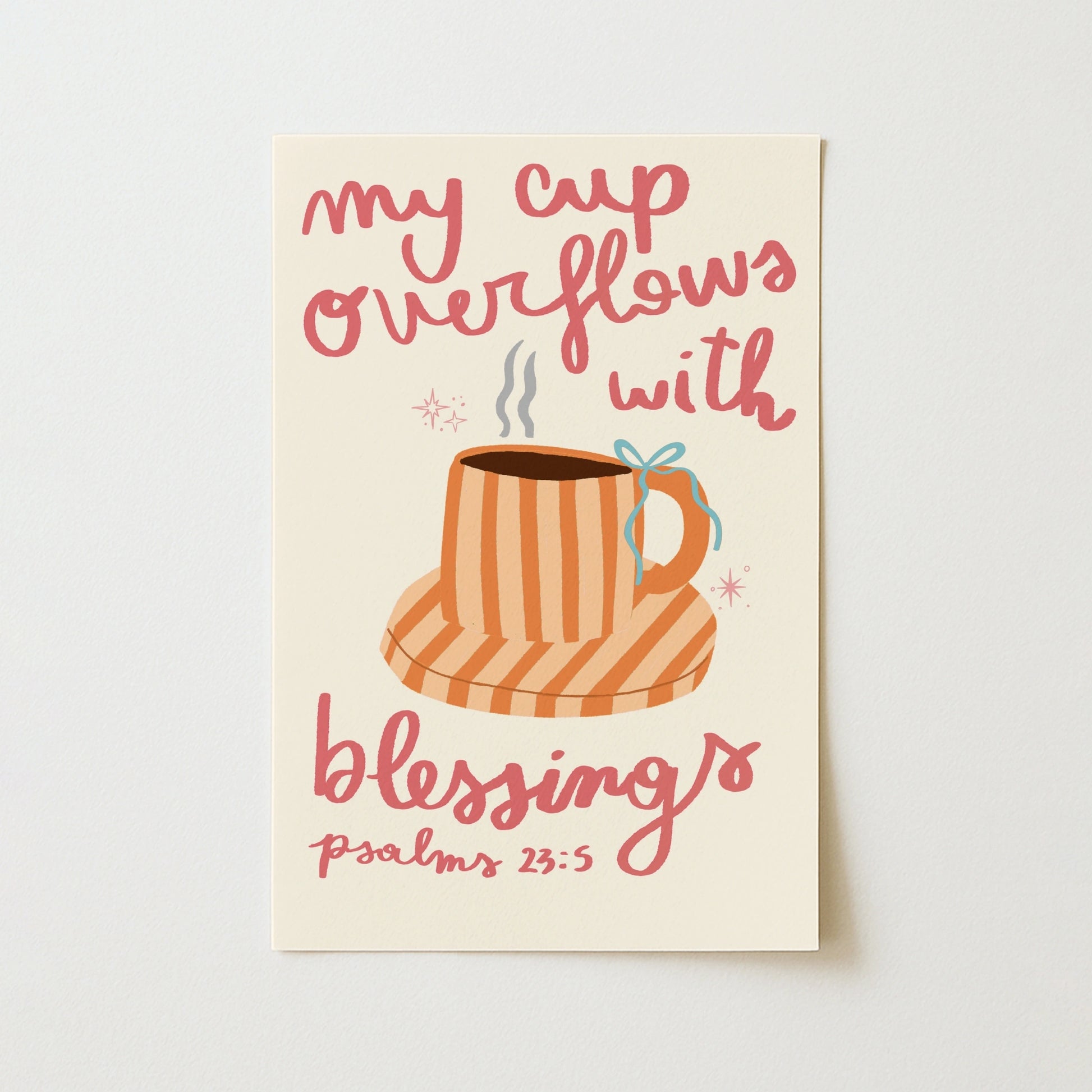 Ilustración cristiana acogedora, decoración cristiana de pared