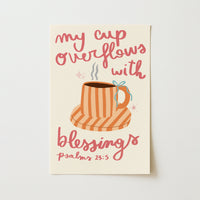 Ilustración cristiana acogedora, decoración cristiana de pared