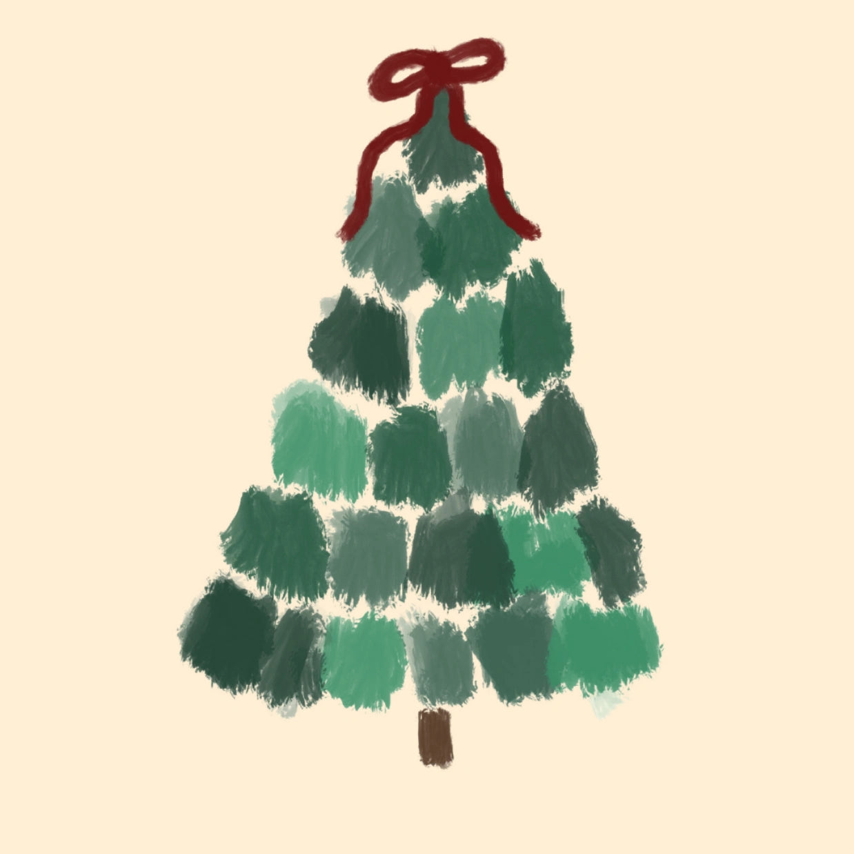 Minimal Christmas Tree Print