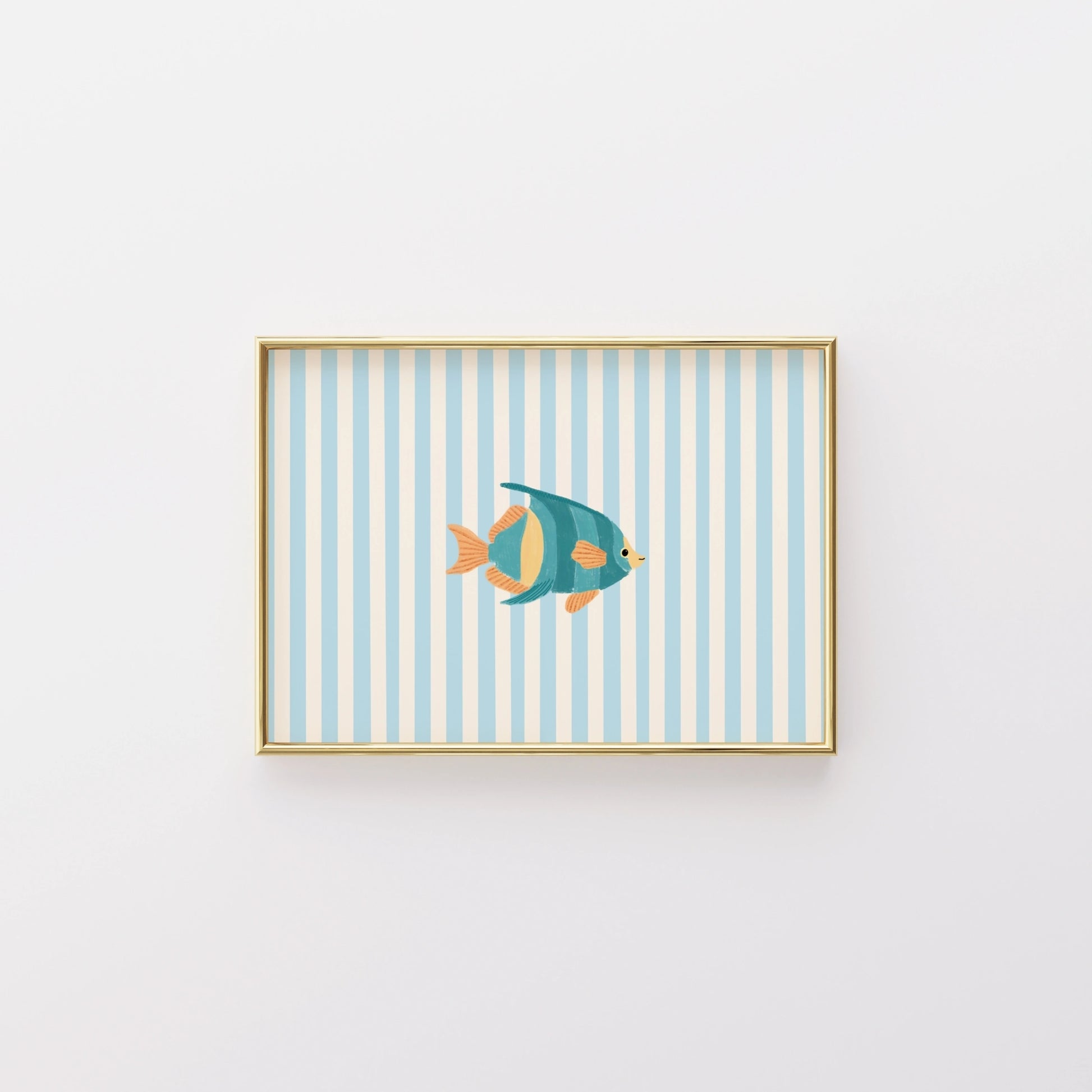 Blue Tropical Fish Wall Art