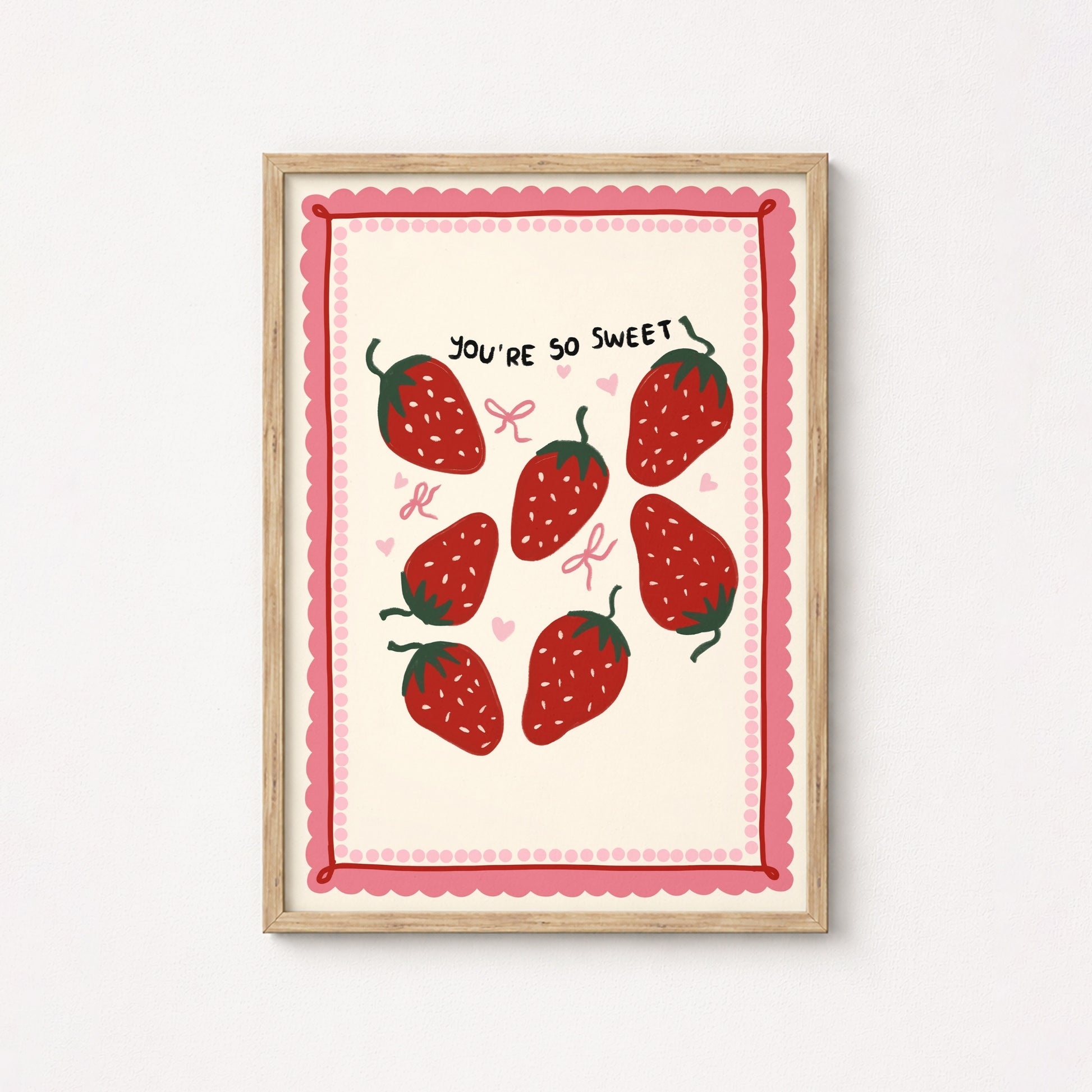 Strawberry Nursery Print