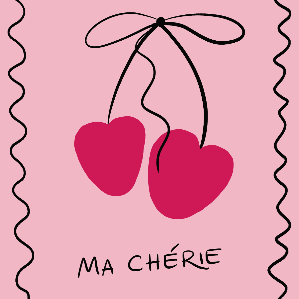 Cherry Wall Art – Pink French Print