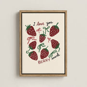 Berry Much in Love – Nursery & Kids Canvas Wall Art