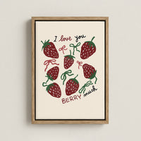 I Love You Berry Much Canvas Print