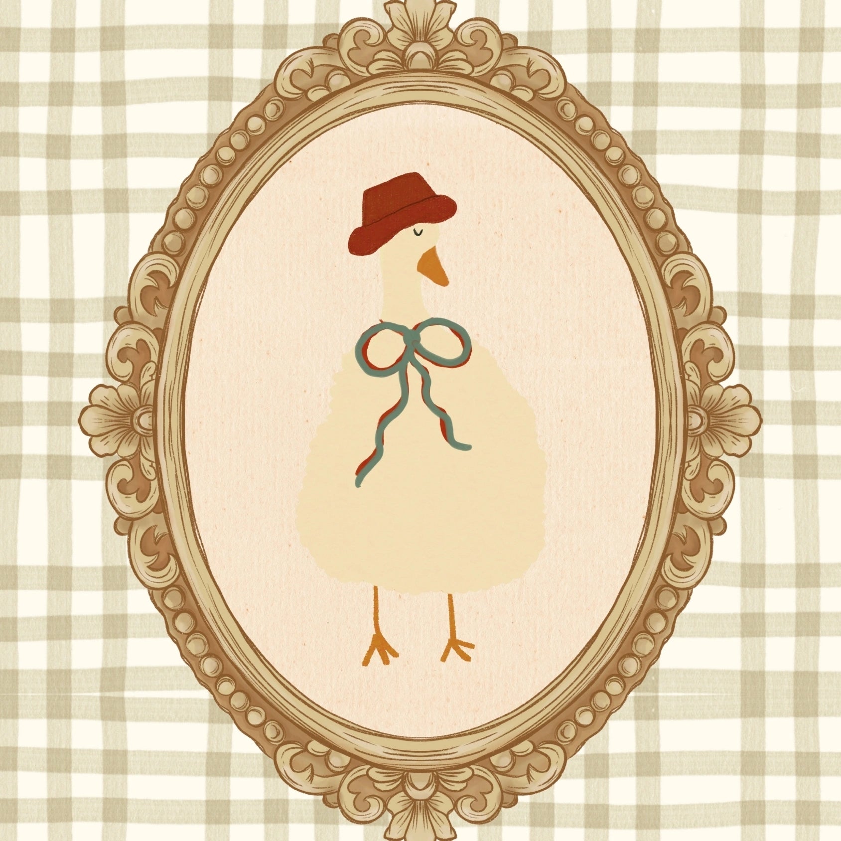 Arte murale con animali retrò