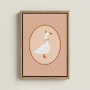 Little Goose in Pink – Nursery & Kids Canvas Wall Art