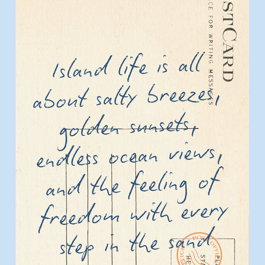 Summer postcard Wall Art - Trendy Coastal Print (Copia)