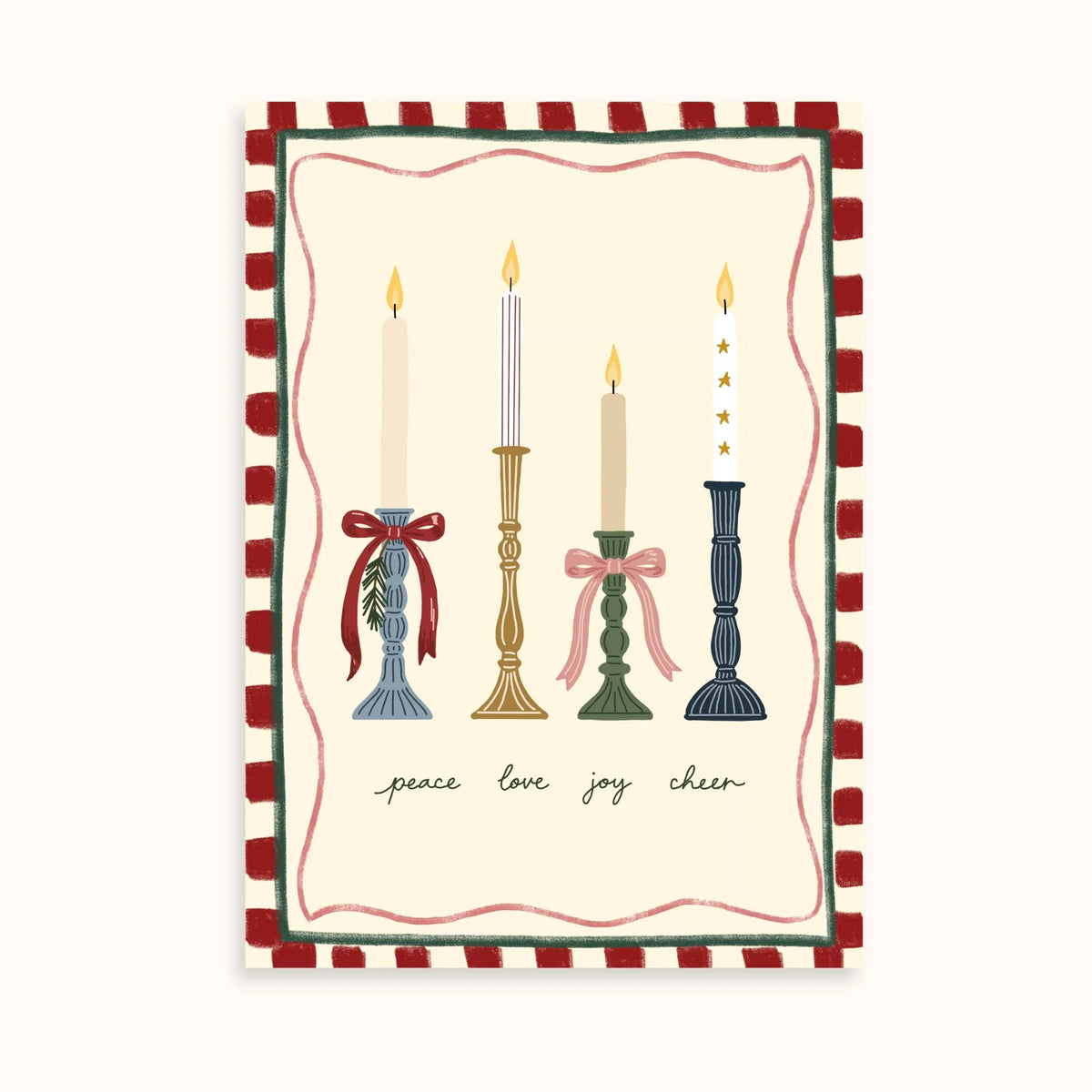 Frases navideñas e ilustraciones festivas vintage – Set de 3 pósters navideños