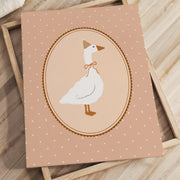 Little Goose in Pink – Nursery & Kids Canvas Wall Art