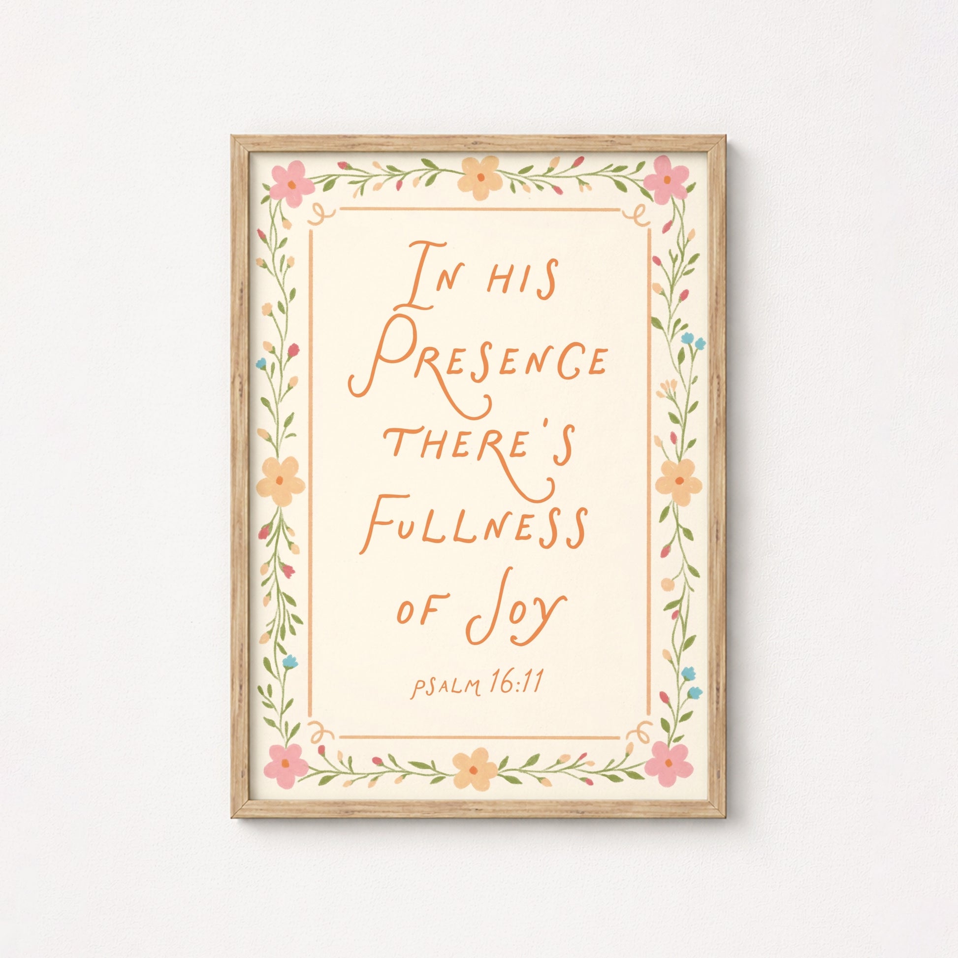 Floral Bible Verse Decor, Christian Wall Decor