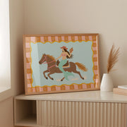Mermaid Cowgirl Riding Free – Coastal Wall Art