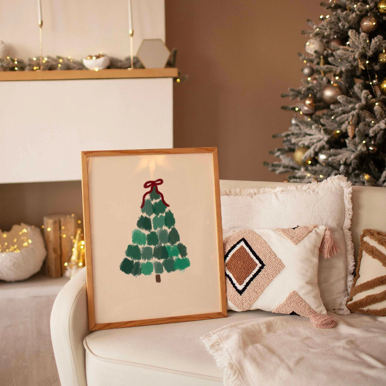 Minimal Christmas Tree Print