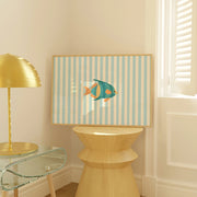 Blue Tropical Fish – Coastal Wall Art
