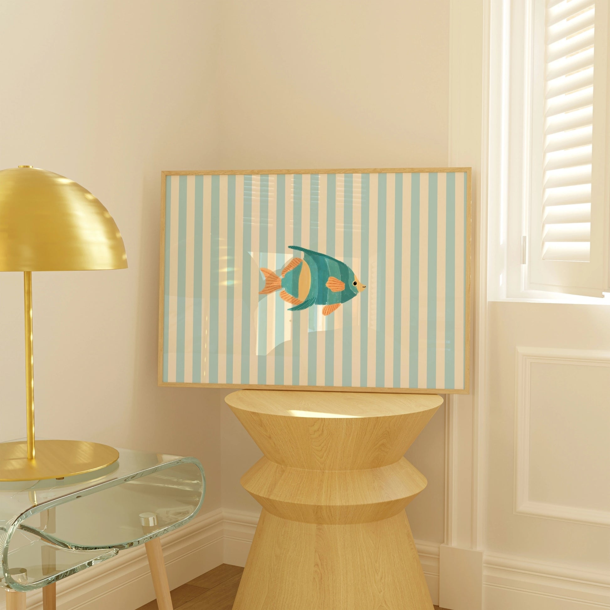 Blue Tropical Fish Wall Art