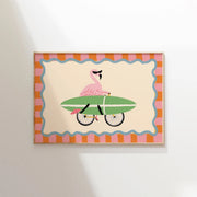 Flamingo Surf - Poster costiero