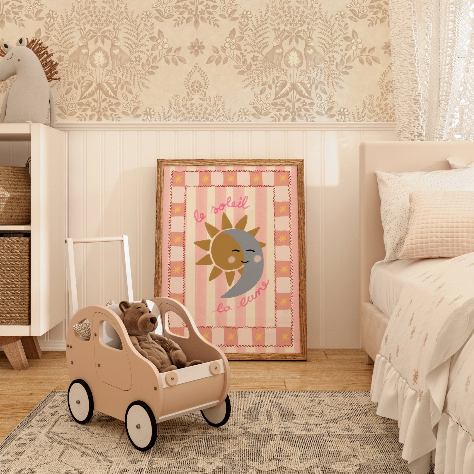 Impression de pépinière Le Soleil La Lune