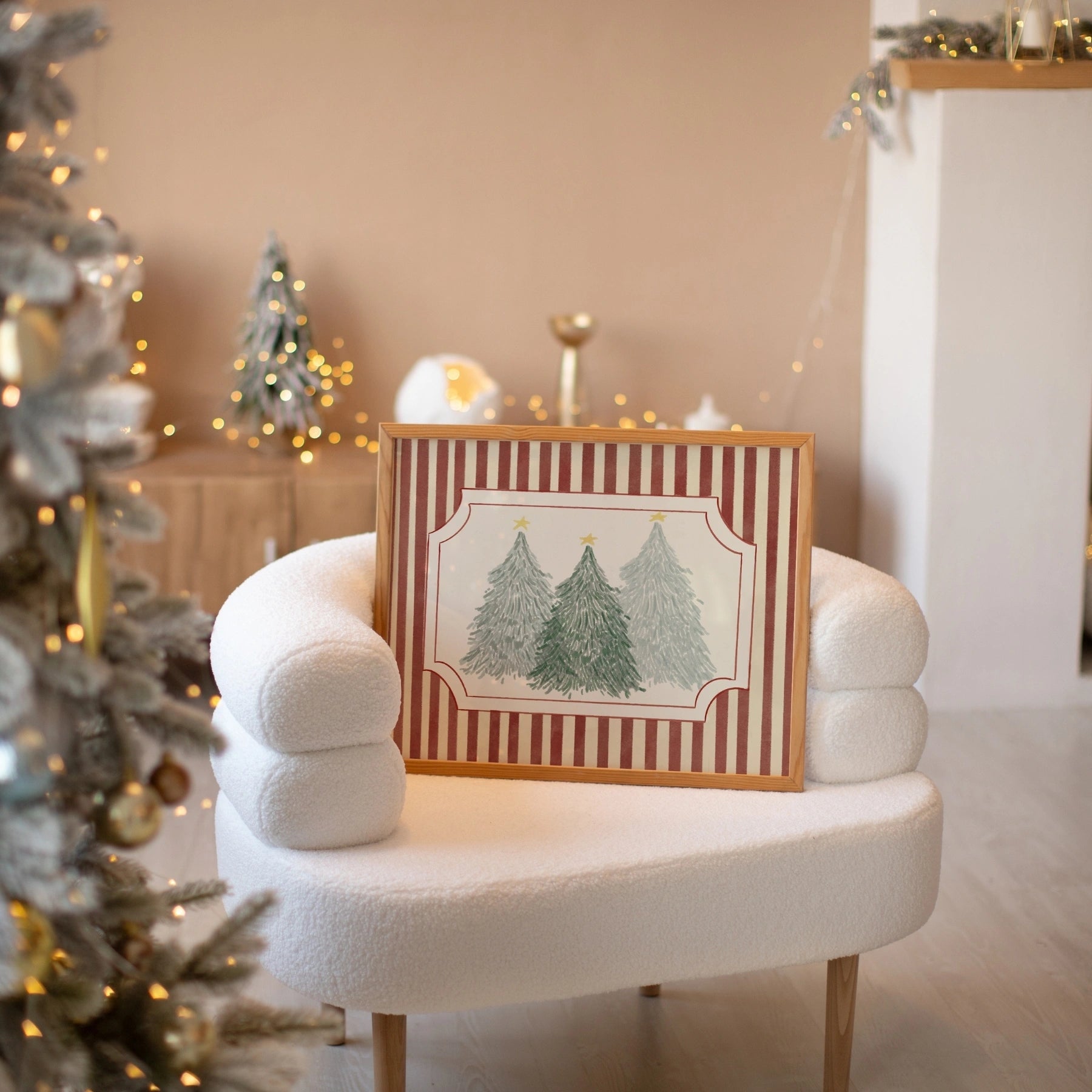 Tre alberi di Natale da parete