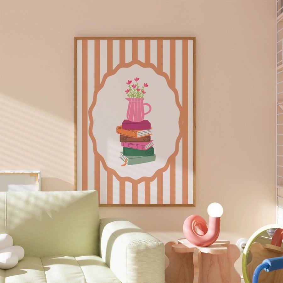 Books and Flowers – Aesthetic Literary Decor for Readers
