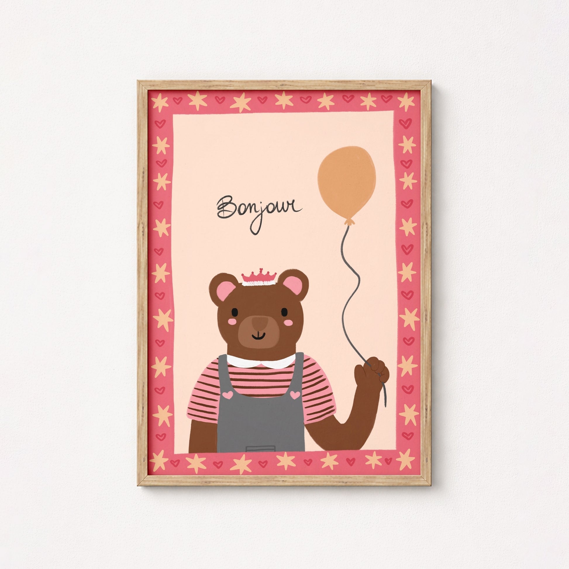 Pink Nursery Decor with Balloon