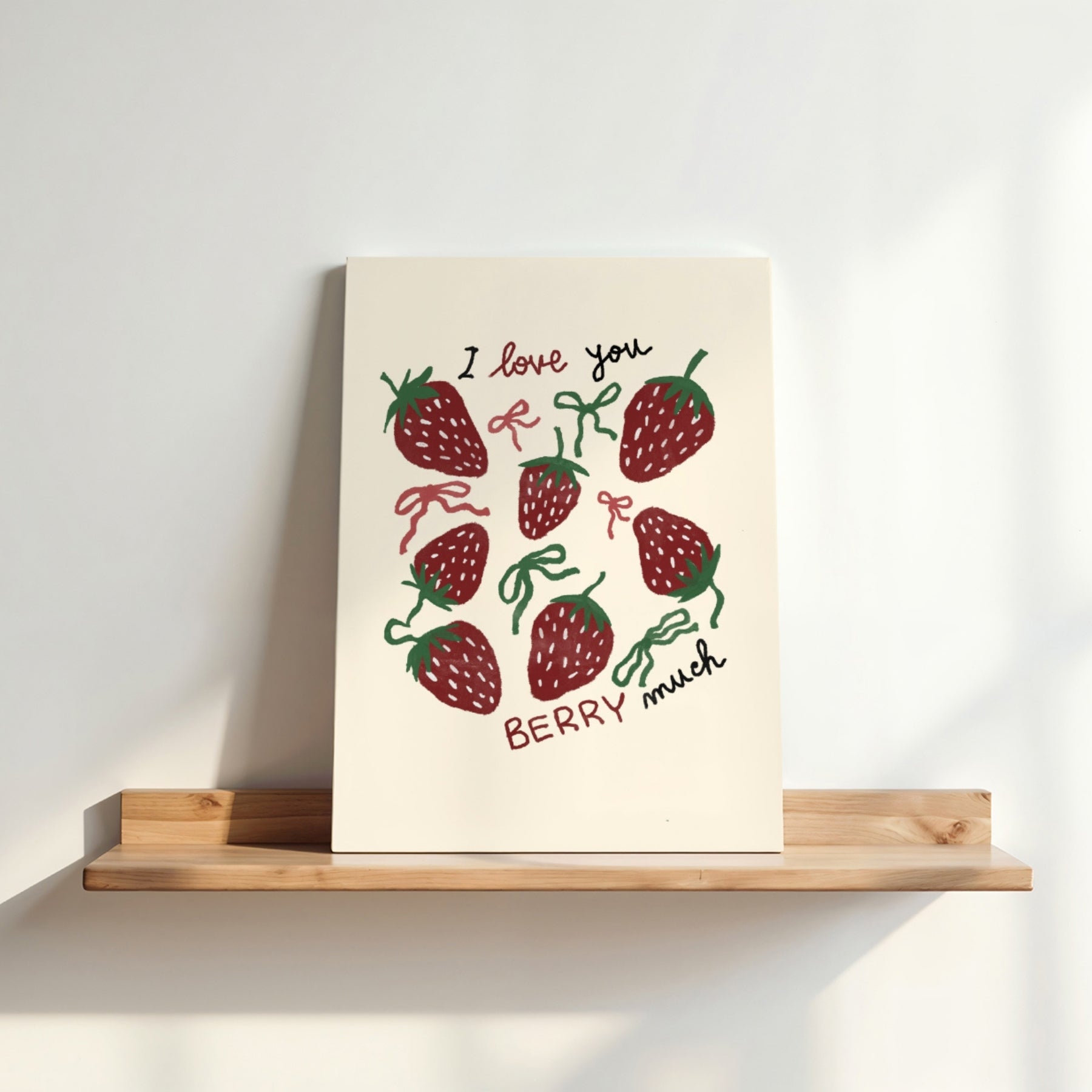 I Love You Berry Much Canvas Print