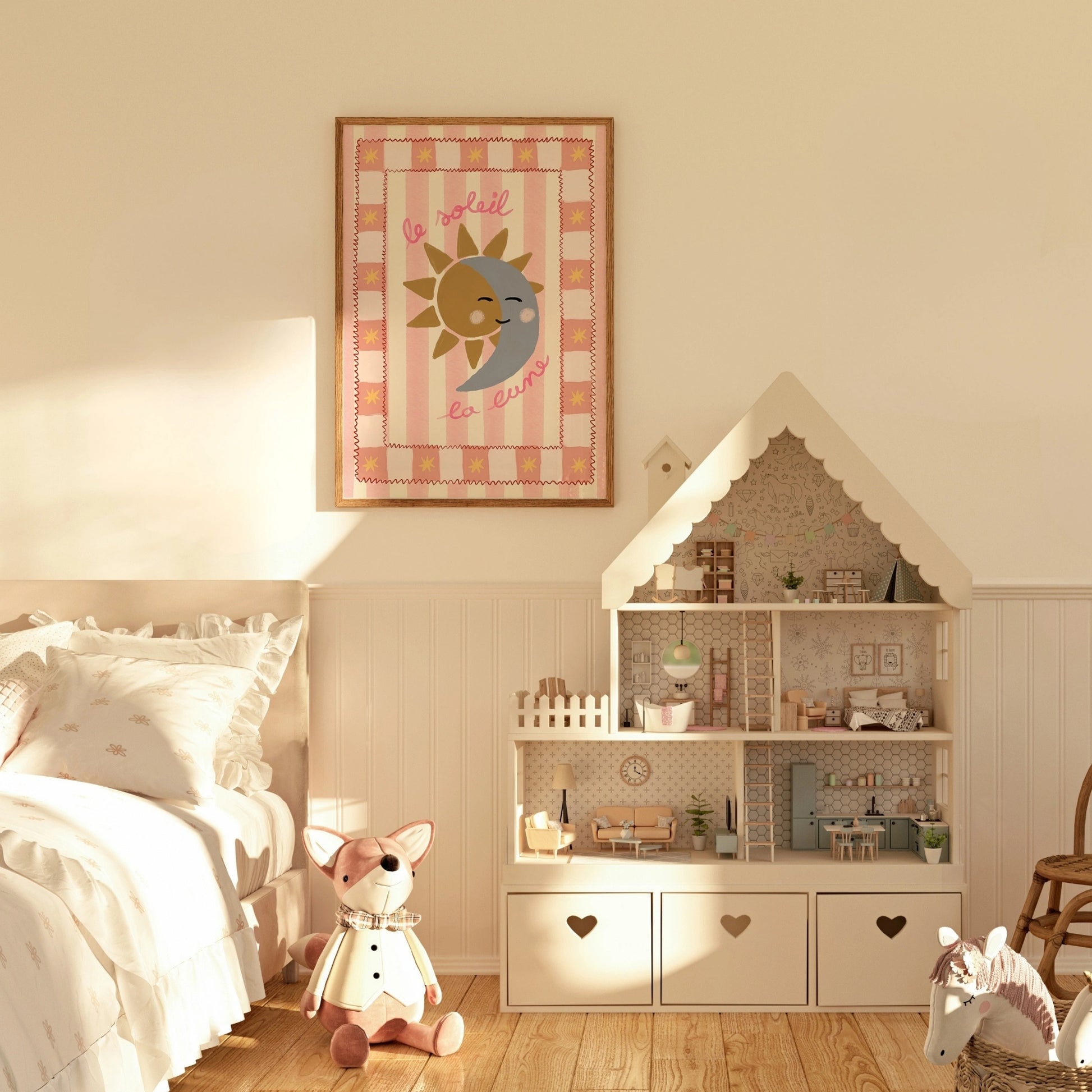 Impression de pépinière Le Soleil La Lune