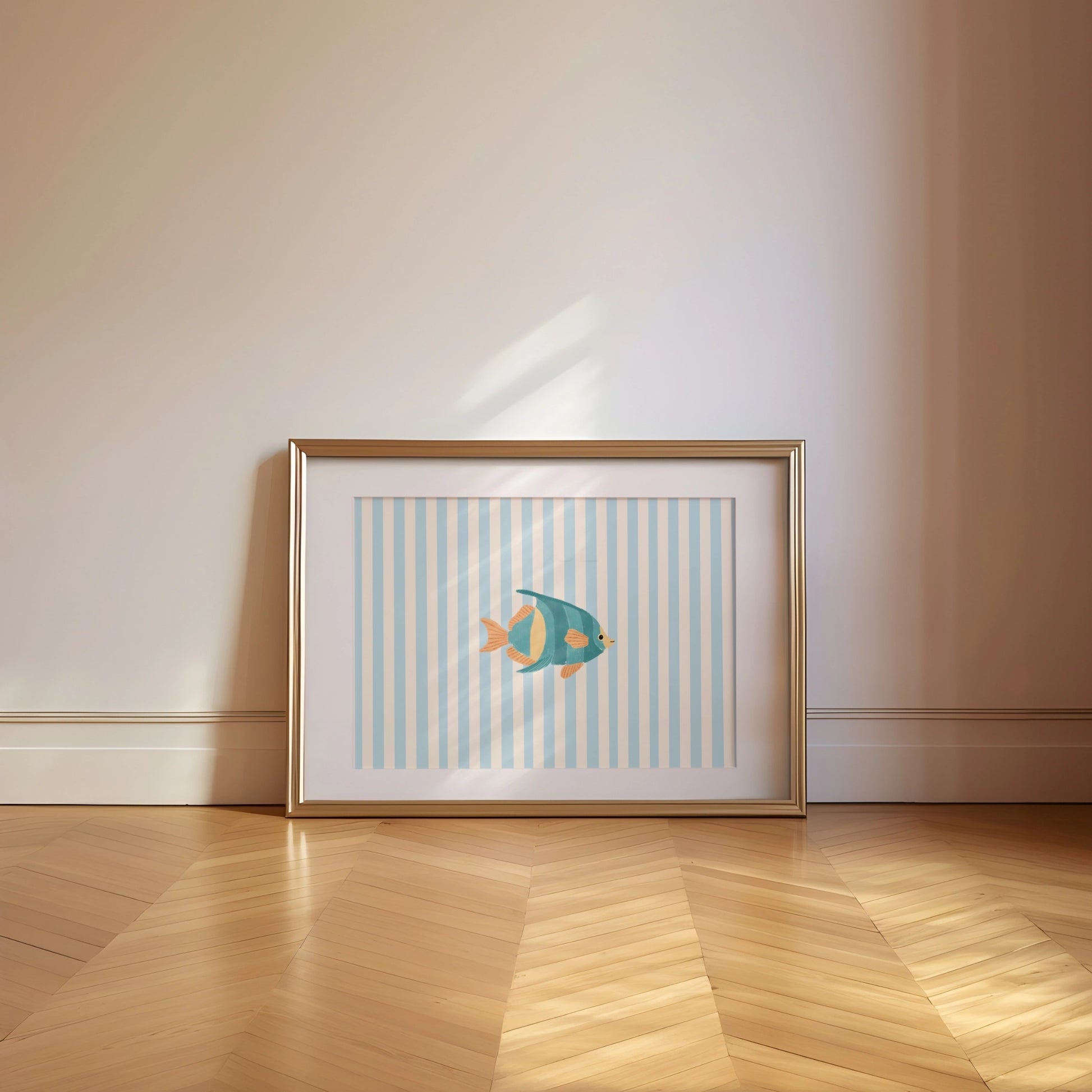 Blue Tropical Fish Wall Art