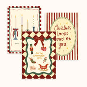 Weihnachtssprüche und festliche Vintage-Motive – 3er-Set Weihnachtsposter