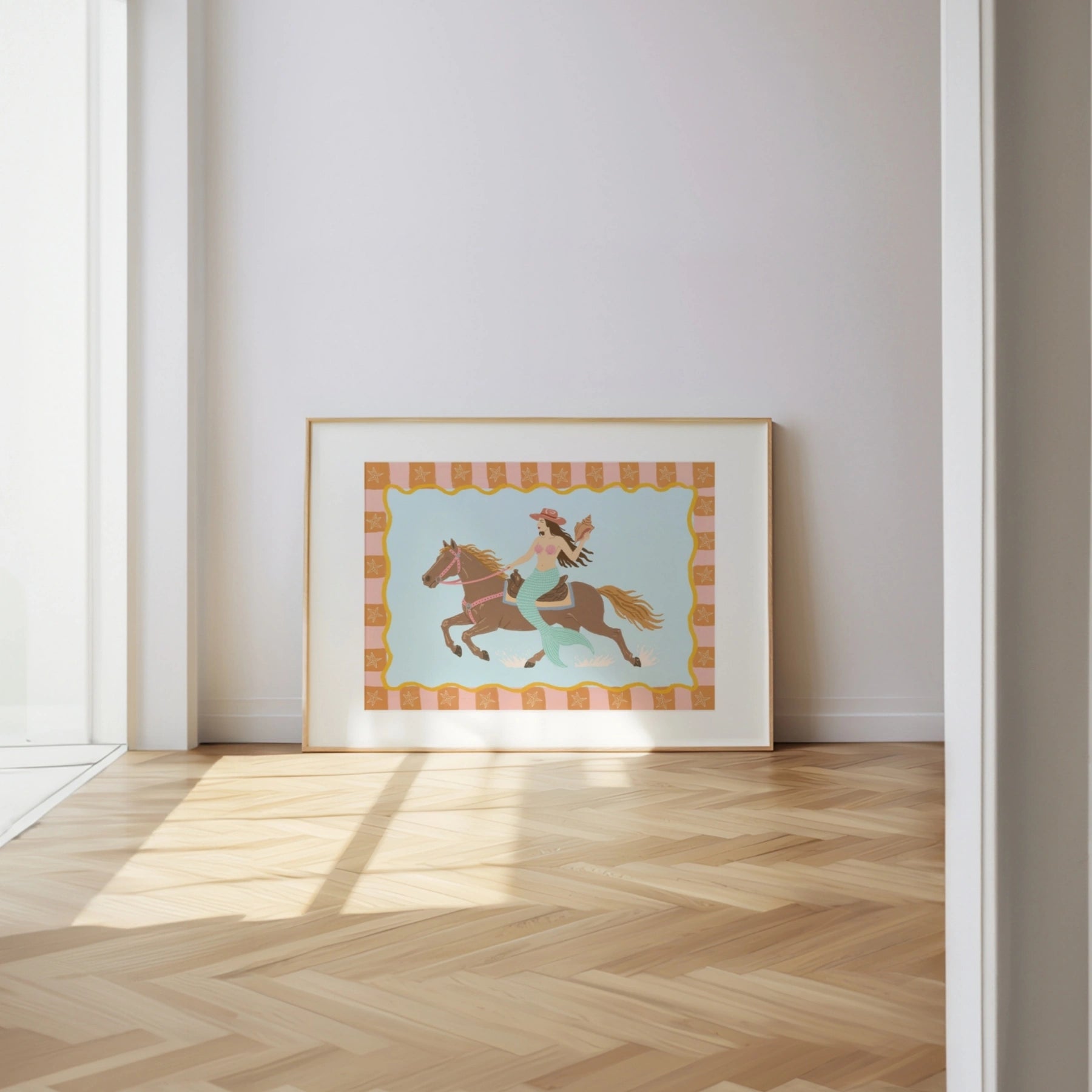 Mermaid Cowgirl Wall Art