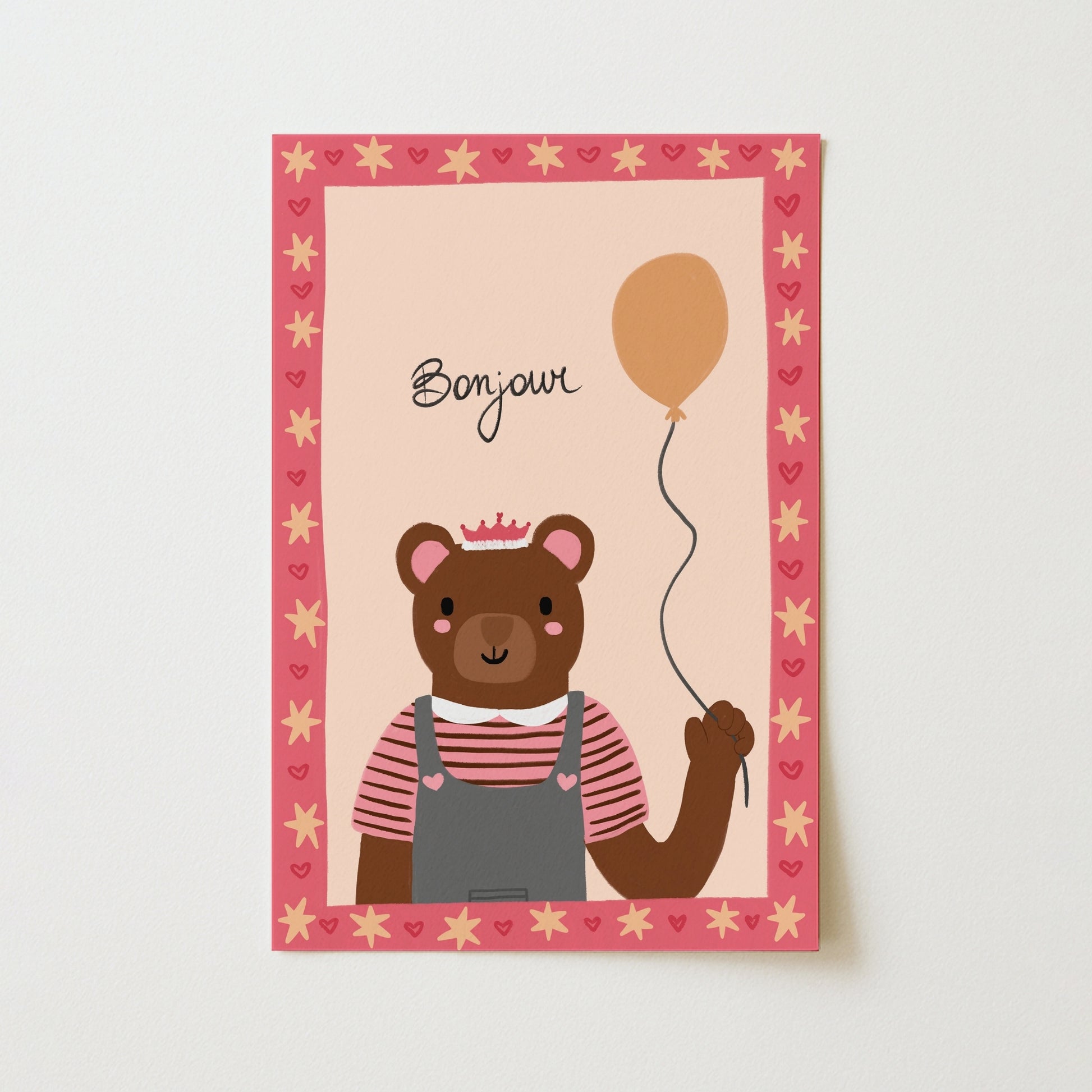 Pink Nursery Decor with Balloon