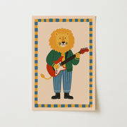 Rockstar Lion – Nursery & kids wall art
