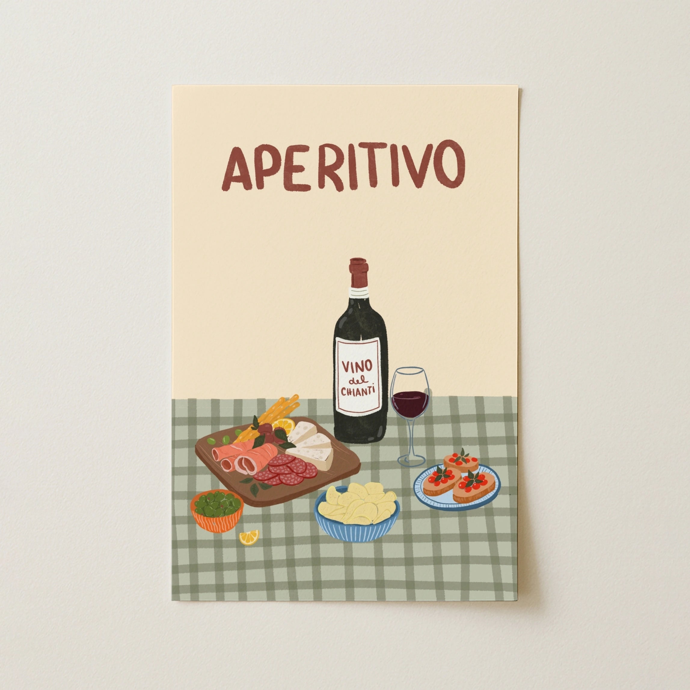 Arte da parete a tema aperitivo