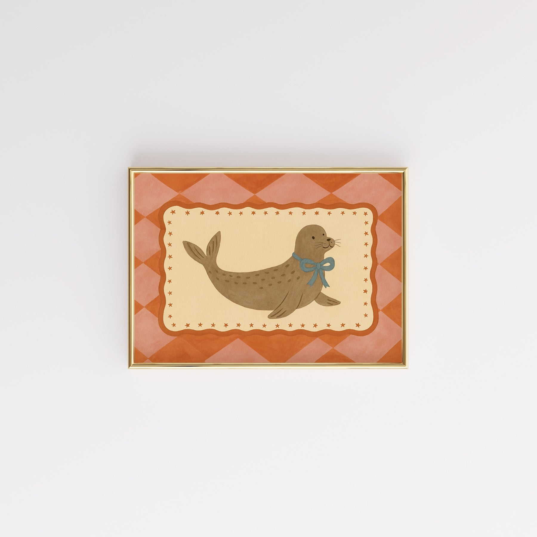 Seal Nursery Print - Cute Baby Seal Wall Art for Kids Room