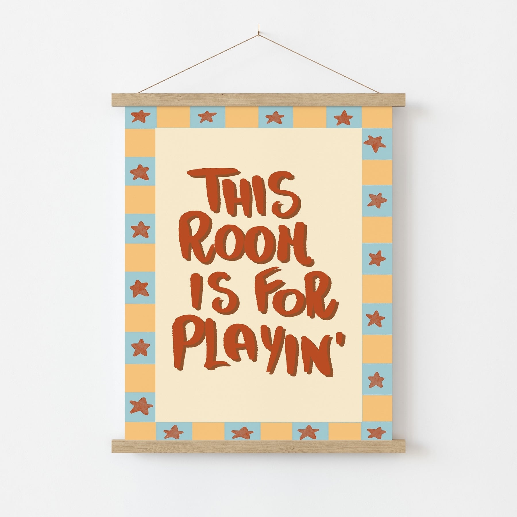 Questa stanza è per giocare - Stampa per cameretta dei bambini - Citazione per la stanza dei giochi