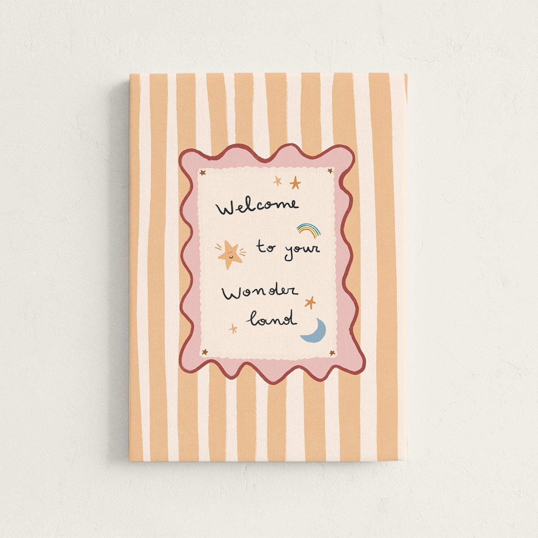 Welcome to Your Wonderland Nursery Canvas Print