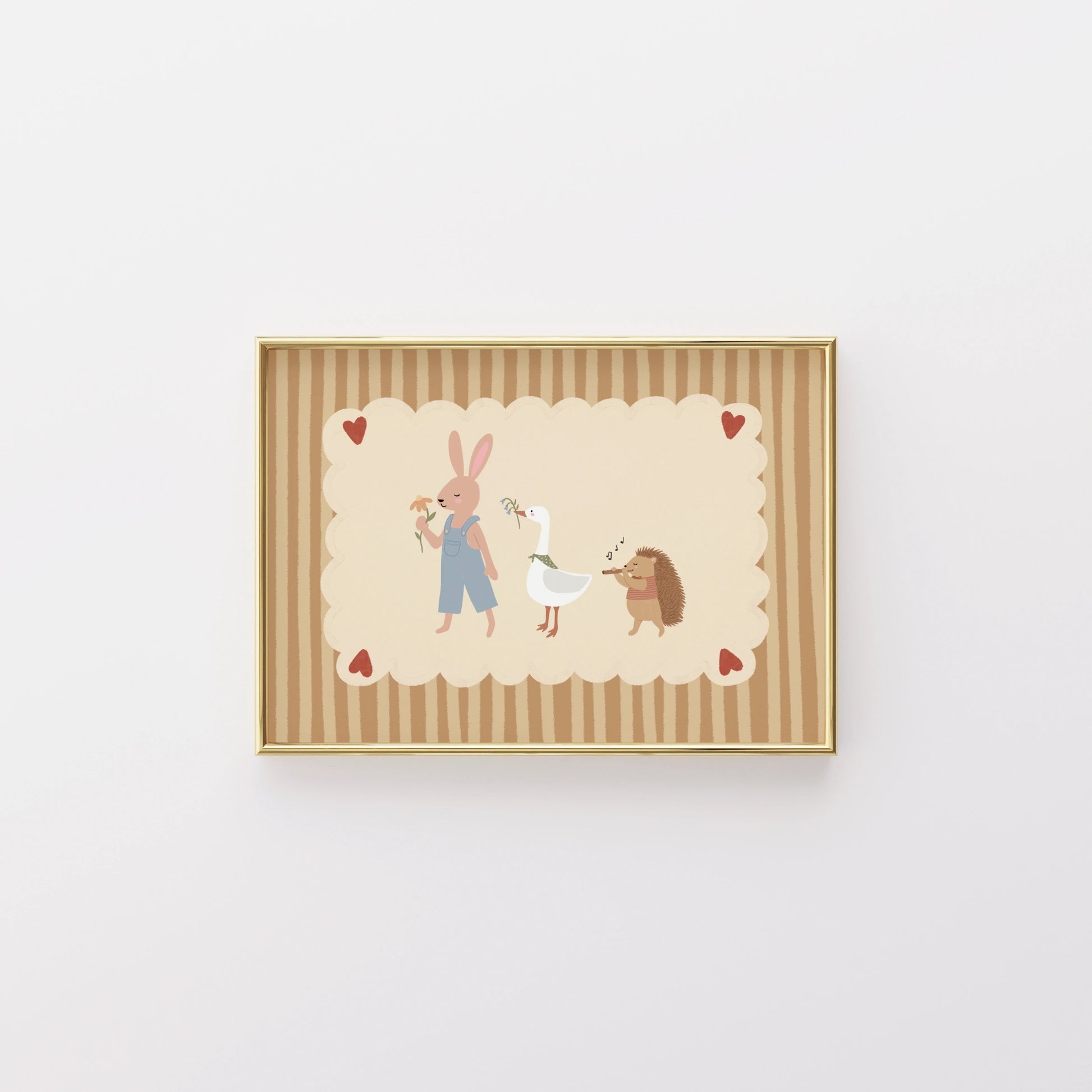 Animal Friends Nursery Wall Art