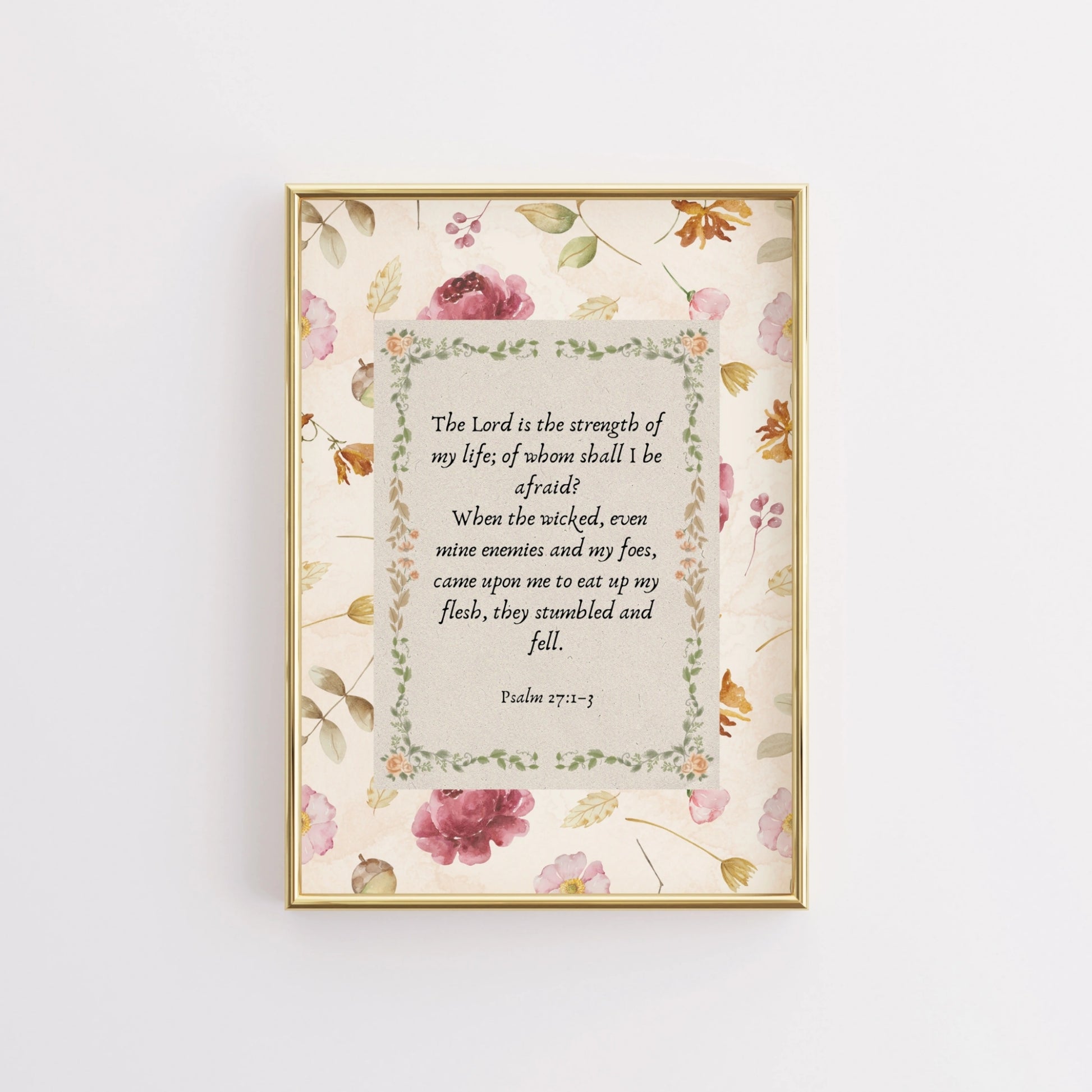 Décoration florale avec versets bibliques