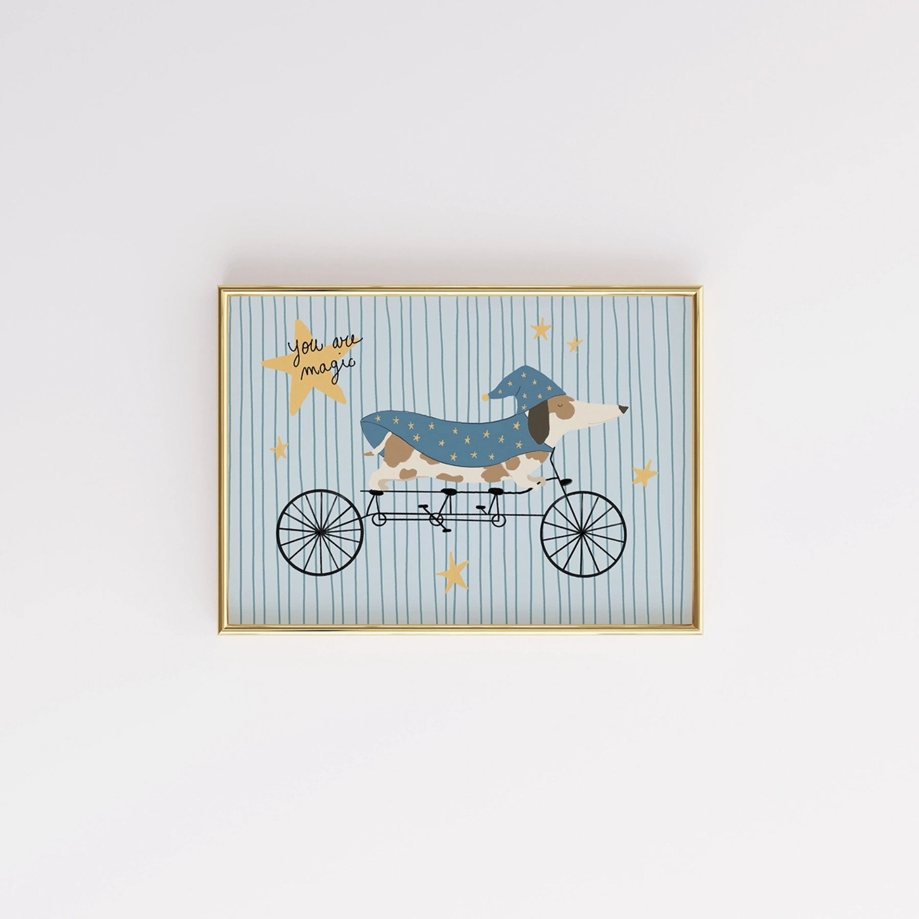 Poster con cane mago